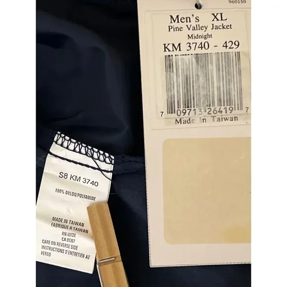 Columbia Pine Valley Jacket Men’s XL Midnight Water‎ Repellent & Windproof - Picture 6 of 7